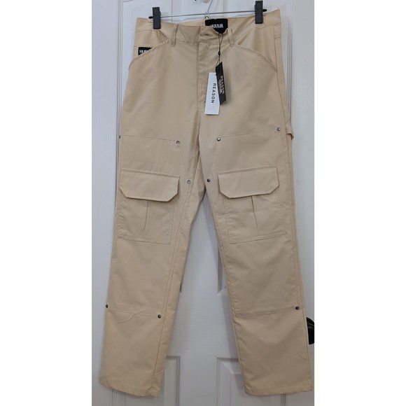 Reason Other - NWT Hustler Reason Khaki Pants Carpenter Cargo Sz 32 Tan